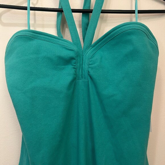 NWT Nine West seafoam green ribbed knit halter dress sz XXL - Picture 5 of 14